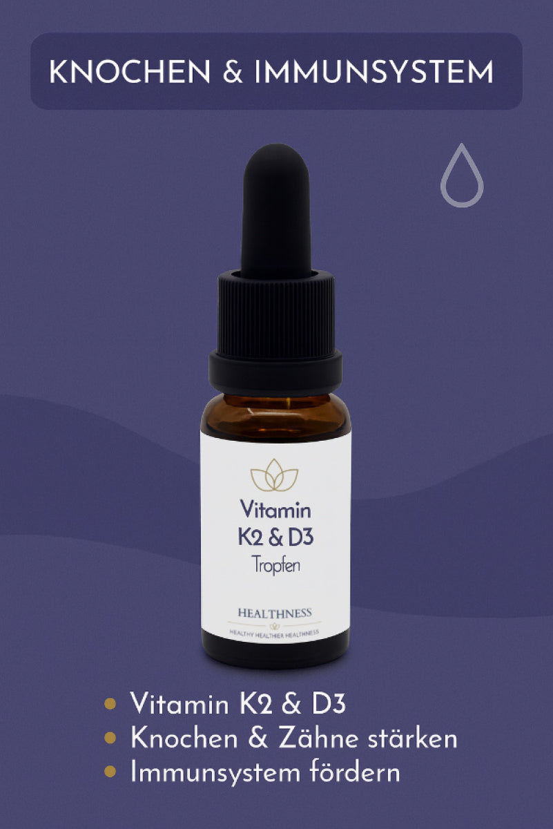 Vitamin K2 & D3 Drops – Bones & Immune System