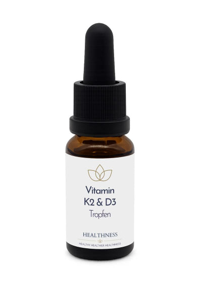 Vitamin K2 & D3 Tropfen im Braunglas – Healthness